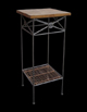 Mesa Lateral 2 tampos c/ rattan 