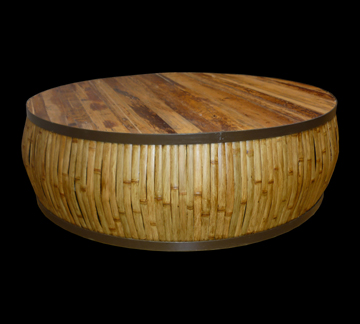 Mesa de centro tronco retangular