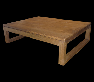 Mesa de centro tronco retangular