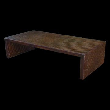 Mesa de centro tronco retangular