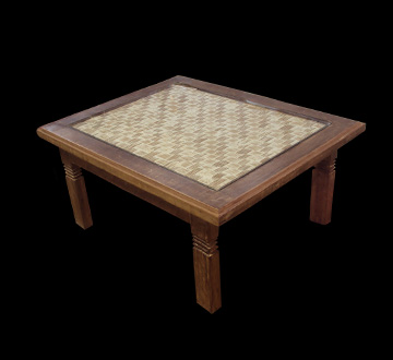 Mesa de centro tronco retangular