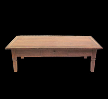 Mesa de centro tronco retangular