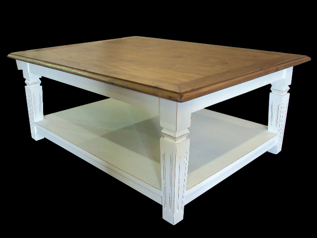 Mesa de centro tronco retangular