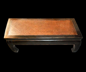 Mesa de centro tronco retangular