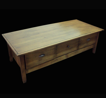 Mesa de centro tronco retangular