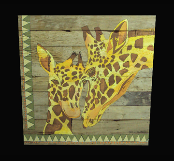 Painel Girafa Tribal