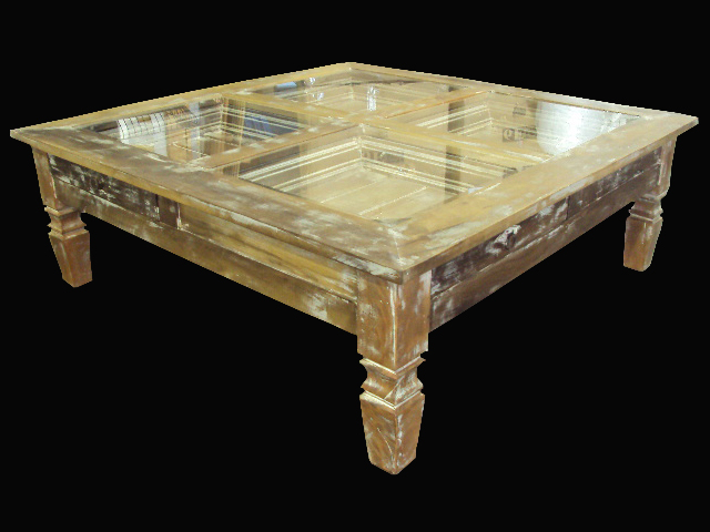 Mesa de centro tronco retangular