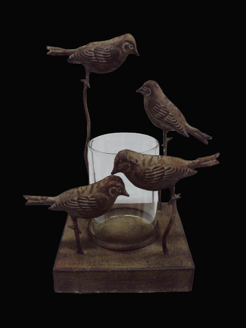 Porta Vela 4 pássaros
