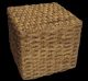 Puff Cubo Fibra de Bananeira