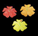 Painéis de Hibiscos Recortados de Madeira 