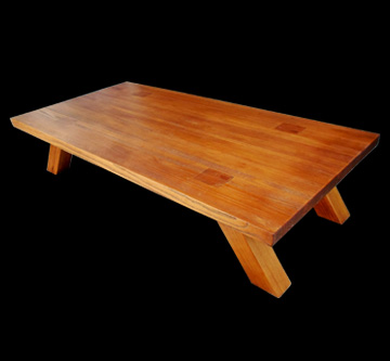 Mesa de centro tronco retangular