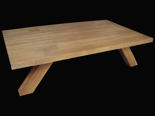Mesa de centro tronco retangular