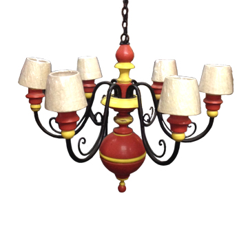 Lustre Bola 6 Braços 