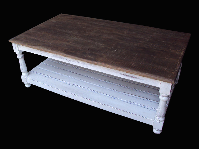 Mesa de centro tronco retangular