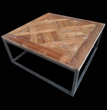 Mesa de centro tronco retangular
