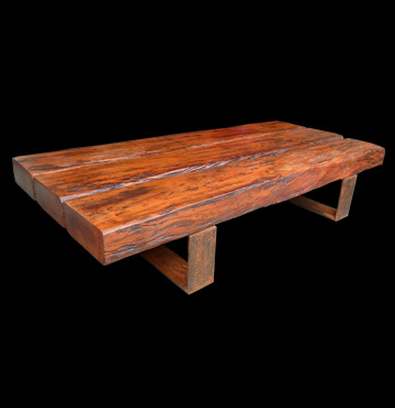 Mesa de centro tronco retangular