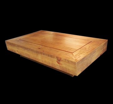 Mesa de centro tronco retangular