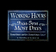 Placa Working Hours