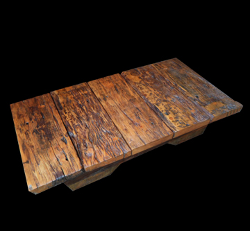 Mesa de centro tronco retangular