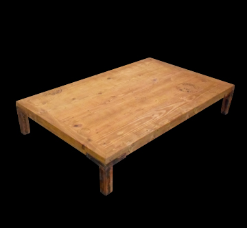 Mesa de centro tronco retangular
