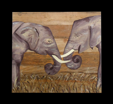 Painel dois elefantes