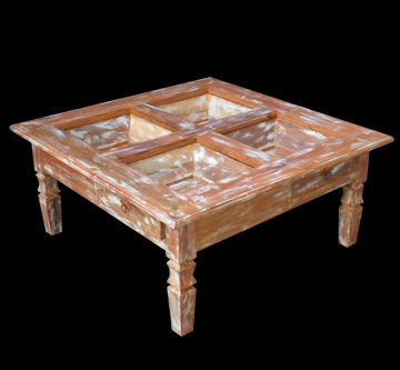 Mesa de centro tronco retangular
