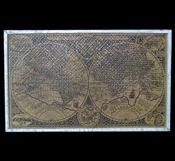 Painel Antik Mapa Mundi