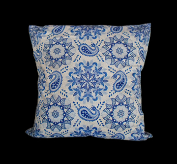 Almofada Indigo Caleidoscópio