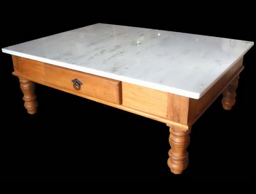 Mesa de centro tronco retangular
