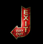 Placa Seta Exit Way
