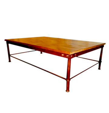 Mesa de centro tronco retangular