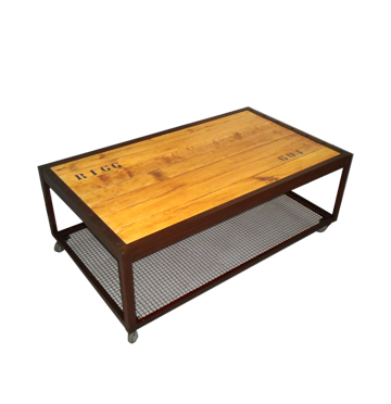 Mesa de centro tronco retangular