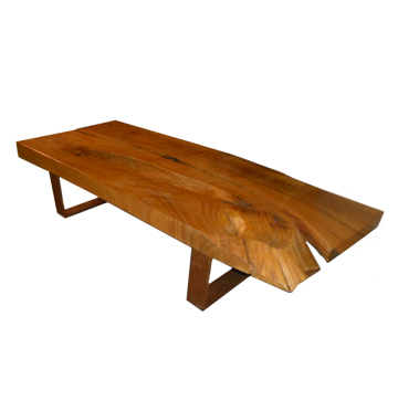 Mesa de centro tronco retangular