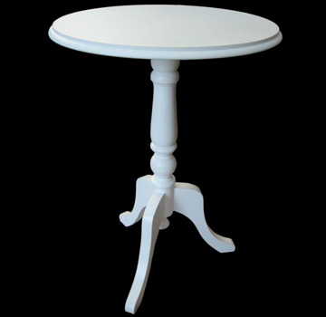 Mesa Lateral Pé Torneado Central 