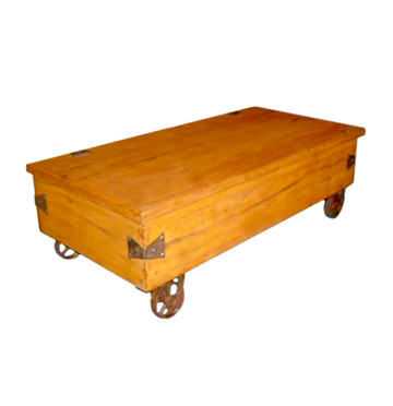 Mesa de centro tronco retangular