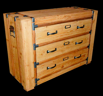 Cômoda com alça 3 Gavetas