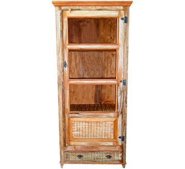 Armário Lin 1 Porta Vitrine e 1 Gaveta