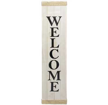 Placa Welcome Vertical