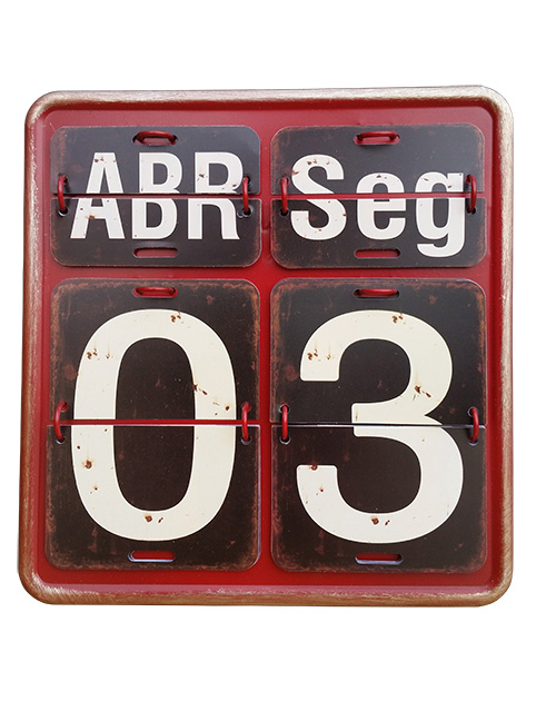 Placa Calendário