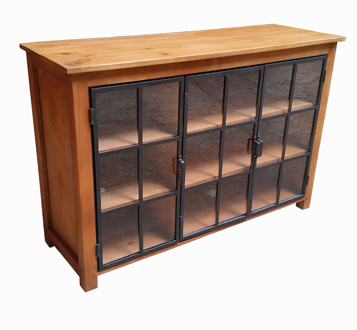Comoda 3 portas de vidro