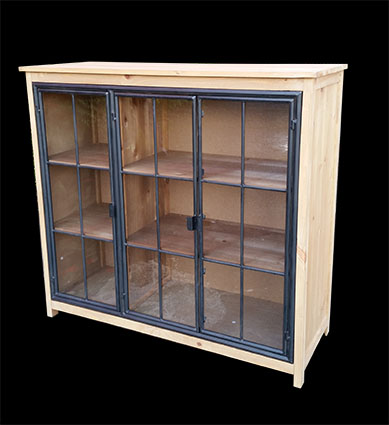 Armario dexter 3 portas vitrine
