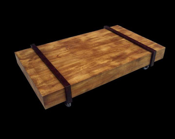 Mesa de centro tronco retangular