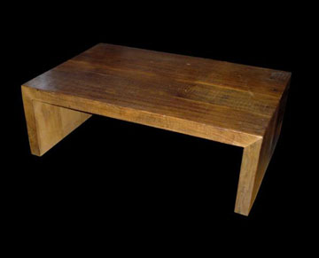 Mesa de centro tronco retangular
