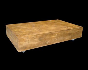 Mesa de centro tronco retangular