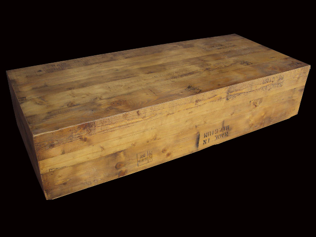 Mesa de centro tronco retangular