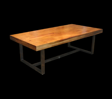 Mesa de centro tronco retangular