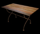 Mesa de Jantar Pé de Ferro em X 