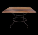 Mesa de Jantar Pé de Ferro Quadrada 
