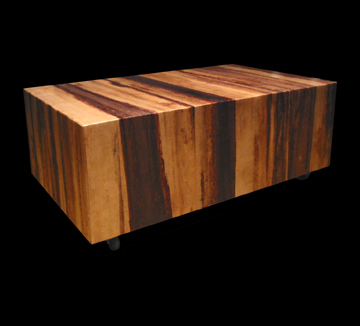 Mesa de centro tronco retangular