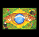 Panô Bandeira do Brasil Bicho 